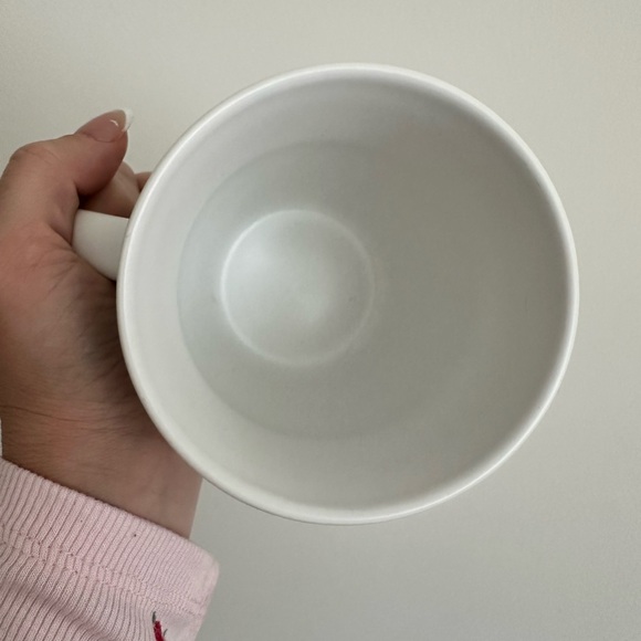 Starbucks White Ceramic Mug with Black Logo Text - Picture 3 of 4